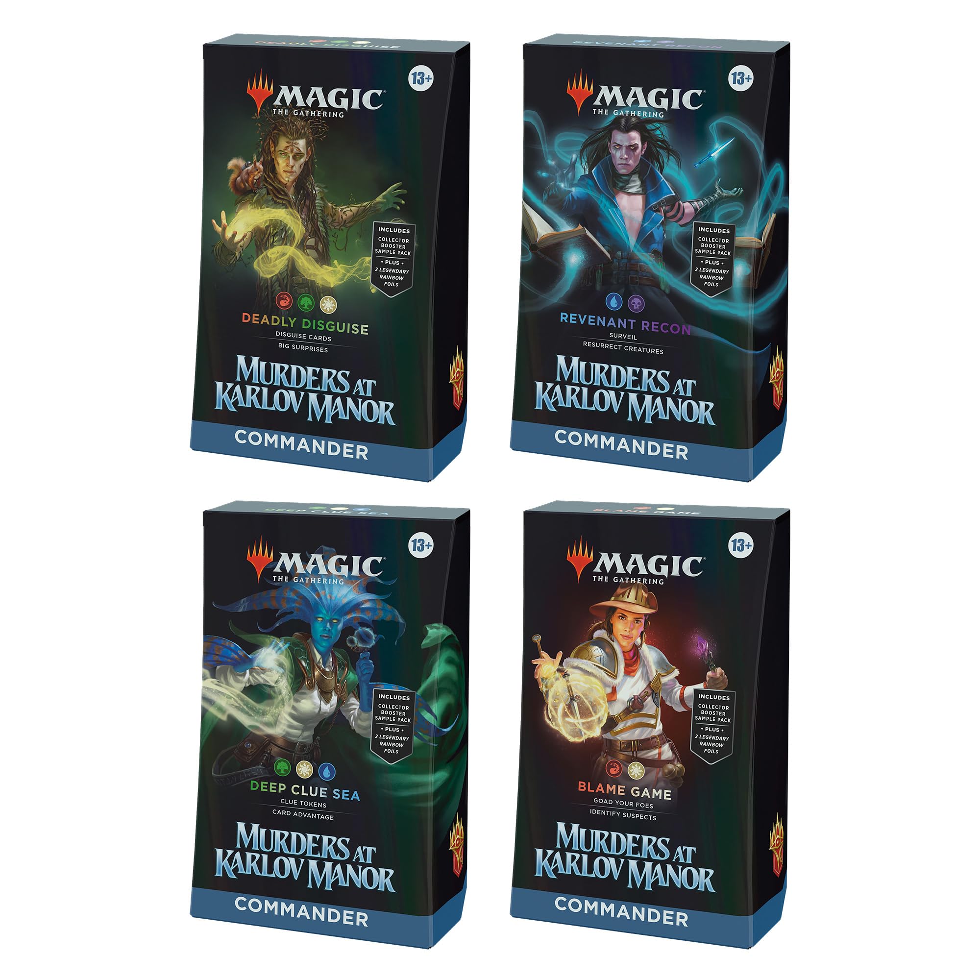 Magic: The Gathering Murders at Karlov Manor Commander Deck Bundle